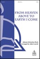 From Heaven Above to Earth I Come SAB choral sheet music cover